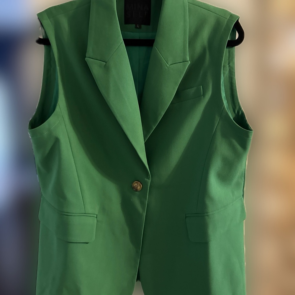 Vibrant Green Sleeveless Vest